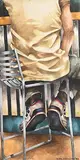 Liza Coggins, The Bar Stool, 1997, oil on canvas