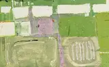 Garden Plots by Mike Fitzharris, oil on board, sold Mar 2019