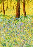 Kenneth Webb, Spring Time River Run, oil on canvas board