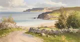 At Cushendun, Co. Antrim by Maurice Canning Wilks, oil on canvas, sold Jan 2019