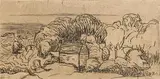 Roderic O'Conor, Landscape with Breton Cottage, etching