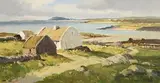 Galway Cottages, Connemara by Maurice Canning Wilks, oil on canvas, offered Jan 2019