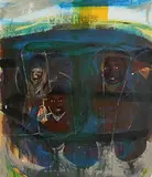 Direct Provision by Brian Maguire, 2005, acrylic on paper, offered Jan 2019