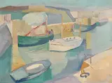 Father Jack P. Hanlon, Boats in the Afternoon, 1943, oil on canvas