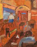 Philip Kelly, Bar, 2001, oil on paper