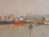 Silvery Morning by Liam Treacy, oil on canvas, sold Jan 2019