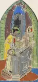 Study for a Stained-Glass Window by Evie Hone, gouache on card, sold Jan 2019