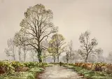 Frank Egginton, The Long Road Home, Connemara, watercolour