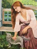 Ariana Clarice Richards American, A Timeless Moment, oil on linen