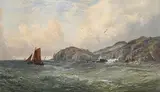 Hooker Off the South West Coast of Ireland by John Faulkner, watercolour, sold Jan 2019