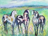 Declan O'Connor, The Meadow, Connemara, oil on canvas