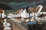 An Irish Place Apart by J.P. Rooney, oil on board, sold Jan 2019