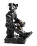 Patrick O'Reilly, Bear with the Golden Gloves, 2017, unique bronze and gold leaf