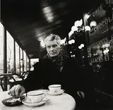 John Minihan, Samuel Beckett Seated in Cafe, Paris, 1985, silver gelatin print - no 12 from an edition of 100
