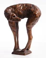 Anna Campbell Linnane, Inquisitive Dog, bronze - no 2 from an edition of 8