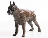 Jean Lemonnier French, Chien Boxer, bronze - number 3 from an edition of 8 - Foundry Chapon