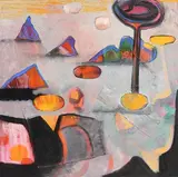 Eamon Coleman, Bouhy Bouhy Blue (2001/6), oil on canvas laid on board