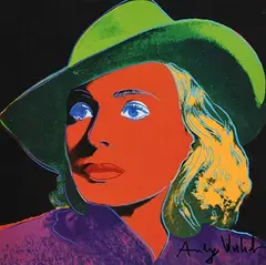 Ingrid Bergman by Andy Warhol American, 1983, signed print from the exclusive gallery edition picturing 'Ingrid Bergman', sold Jan 2019