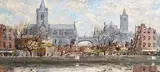 St. Patrick's Cathedral by Fergus O'Ryan, oil on board, offered Jan 2019