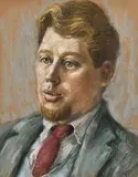 Harry Kernoff, Portrait of a Young Man, pastel