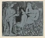 Pablo Picasso Spanish, Deux Femmes (Bloch 915)