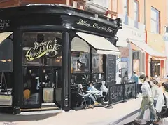 David McElhinney, Butler's Chocolates Cafe, oil on canvas