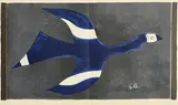 Georges Braque, Bird, 1963, lithograph - from a signed VIP book of Lithograph - printed by Fernand Mourlot & Andre Sauret, Union de Paris (1963)