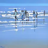 John Morris, In the Shallows, acrylic on board