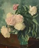 James Sinton Sleator, Flowers in a Vase, oil on canvas
