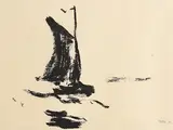 Emil Nolde, Segler (Sailor), 1910, lithograph on fine japon paper from an earlier brush drawing - printed by GCF Dietz, Bremen, Paris