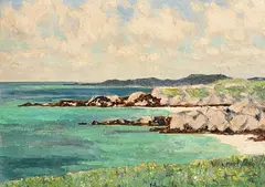 Spring, Carna by Mabel Young, oil on board, offered Jan 2019