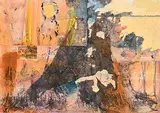 Colour Shift by John Kingerlee, mixed media on card, sold Jan 2019