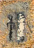 Figures by John Kingerlee, 2006, mixed media on paper, sold Jan 2019