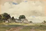 Wycliffe Egginton, Calling Home the Geese, watercolour