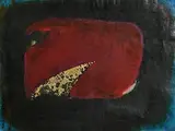 Pauline Flynn, Inlet, 1991, dye pigment, paper & gold leaf