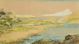 Atlantic Drive, Clew Bay from Blind Sound, Achill Island by Alexander Williams, watercolour, sold Jan 2019