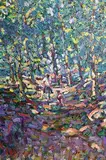 Short Cut, Path to Aveze by Arthur K. Maderson, oil on board, sold Dec 2018