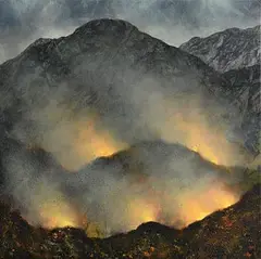 Tim Goulding, Fire on the Mountain, 1993, oil on canvas