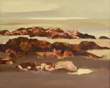 Distant Rain by Arthur Armstrong, oil on board, sold Dec 2018
