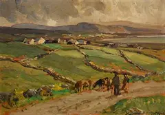 James Humbert Craig, Near Malin Head, oil on board