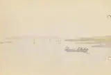Currach off the West Coast by Jack Butler Yeats, watercolour and pen, sold Dec 2018