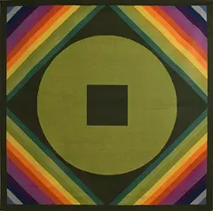 Patrick Scott, Rainbow Rug - Design 7, woollen tapestry - number 1 from an edition of 20 produced by V'soske Joyce for Kilkenny Design
