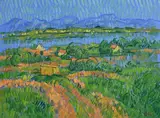 Desmond Carrick, Twelve Bens, Connemara, oil on board