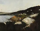 Peter Collis, Wicklow Coastal Landscape, oil on canvas