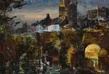 Kenneth Webb, Macroom Castle, Co Cork, oil on board