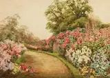 Garden at Kilmurray by Mildred Anne Butler, 1900, watercolour, offered Dec 2018