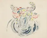 Nano Reid, Still Life - Flowers, monotype