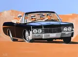Ken O'Neill, Cruising in the Continental, oil on canvas