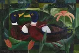 Basil Rakoczi, Canards, oil on canvas