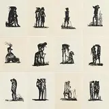 Edward Delaney, The Samson Riddle, 1972, set of 12 screenprints - artist's proof (aside from a numbered edition of 75)
